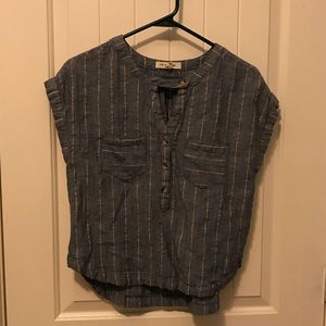 Striped button shirt
